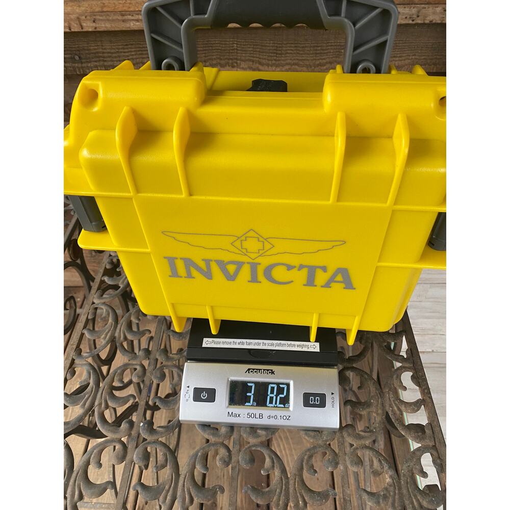 INVICTA WATCH CASE TRAVEL STORAGE YELLOW H100659